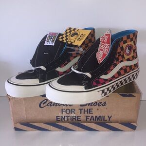 🌊🎸 Vans T&C Surf Designs Size 10 Sk8-Hi Skate Shoes NWOW New with Tags 🏄🏿🛹